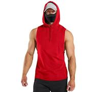 Vekewsap Débardeur d'été pour homme - T-shirt à bretelles - T-shirt d'entraînement - T-shirt de sport sans manches - Sweat à capuche - T-shirt de musculation - Coupe ajustée - Débardeur de