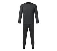Vekewsap Ensemble de sous-vêtements thermiques pour homme - Long sous-vêtement fonctionnel - Sous-vêtements de sport - Intérieur doux - Sous-vêtements thermiques - 2 pièces - Maillot de corps et