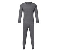Vekewsap Ensemble de sous-vêtements thermiques pour homme - Sous-vêtements fonctionnels - Sous-vêtements de sport - Intérieur doux - Sous-vêtements thermiques 2 pièces - Maillot de corps et caleçon