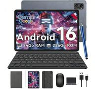 VekfulPC T20 Tablette Tactile 10,1 Pouces,24Go RAM 256Go,Clavier + Stylet,Android 16,Wi-Fi 5 GHz,Gemini AI,Widevine L1,5000 mAh