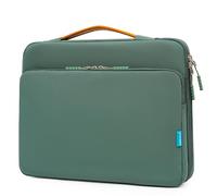 Veki 13-14 Pouces Housse pour Ordinateur Portable, Pochette PC Portable Antichoc Étanche avec Pochette pour Accessoires, Sac de Transport PC Compatible avec MacBook, HP, Dell, Lenovo et Asus (Vert)