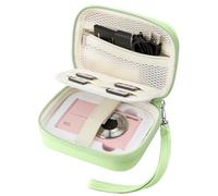 Veki Étui Appareil Photo Numérique pour Kodak PIXPRO, Pochette Compacte Protection Antichoc Étanche, Rangement Carte SD, Sacoche Portable pour Sony Cybershot/SIIOOE/Appareils Photo 4K (Vert)