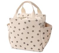 Veki Sac à déjeuner isotherme pour femmes et filles - Grand sac fourre-tout en velours côtelé - Organisateur de déjeuner isotherme de 12 L - Boîte à déjeuner étanche pour le travail, les pique-niques