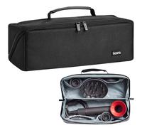 Veki Sac de Rangement Compatible avec Dyson Airwrap Styler et Shark, Étui de Transport de Voyage Portable pour Dyson Supersonic, Sac de Voyage Étanche pour Sèche-Cheveux et Accessoires (Noir Oxford)