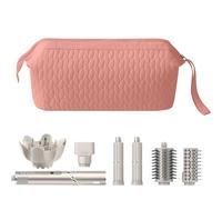 Veki Sac de Rangement pour Dyson Airwrap & Supersonic, Trousse de Voyage Étanche pour Sèche-Cheveux Shark FlexStyle, Pochette de Protection Portable pour Accessoires (Rose, 37×16×20cm)