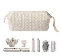 Veki Sac de Rangement pour Dyson Airwrap, Trousse pour Shark Flexstyle | Pochette Voyage pour Sèche-Cheveux et Bigoudi Accessoires, Trousse de Voyage Étanche, Pochette de Protection, Blanc cassé