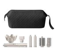 Veki Sac de Rangement pour Dyson Airwrap, Trousse pour Shark Flexstyle | Pochette Voyage pour Sèche-Cheveux et Bigoudi Accessoires, Trousse de Voyage Étanche, Pochette de Protection, Noir