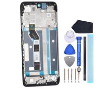 VEKIR Vitre numériseur avec écran et châssis pour Motorola Moto G05 avec outils de démontage