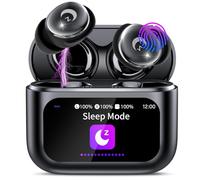 VEKJ Ecouteurs, Ecouteur sans Fil Sommeil avec Écran Tactile, Noir