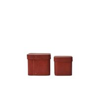 Vekla Boîtes Square Lot de 2 Oxide Red