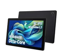 Vekoy Tablet 10 Zoll Android Octa-Core 8 GB RAM 64 GB ROM (1 TB TF) 1280x800 IPS Touchscreen GMS-zertifizierter 5000mAh Tablet PC WiFi 6 Bluetooth 5.4 Widevine L1 Dual-Kamera