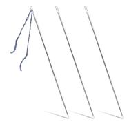 VEKXAR 3PCS 12 inch Sewing Needles, Large Eye Needles for Sewing Professional Long Upholstery Needles for Home Crafts Projects Doll Making Tufting