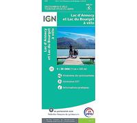IGN – VEL11 – Lac d'Annecy et Lac du Bourget à vélo – Carte cycliste 1:30 000