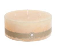 VELA CERA 25X25X10 4400 GR, 80 HORAS NATURAL CREMA