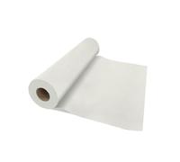 VelaHub Airlaid Lot de 20 chemins de Table, jetables, 40 x 120 cm, en Rouleau de 24 m, de qualité supérieure, Blanc