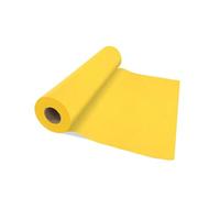 VelaHub Airlaid Lot de 20 chemins de Table, jetables, 40 x 120 cm, Rouleau de 24 m, de qualité supérieure, Jaune