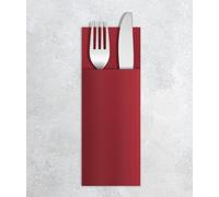 VelaHub Airlaid Lot de 50 Serviettes jetables de qualité supérieure, 32 x 40 cm, Bordeaux