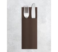 VelaHub Airlaid Lot de 50 serviettes jetables de qualité supérieure, 32 x 40 cm, châtaigne