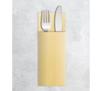 VelaHub Airlaid Lot de 50 serviettes jetables de qualité supérieure 32 x 40 cm Crème