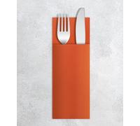 VelaHub Airlaid Lot de 50 serviettes jetables de qualité supérieure - 32 x 40 cm - Orange