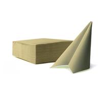 VelaHub Soft Point 50 Serviette jetable, de qualité supérieure, 38 x 38 cm, pliage en 1/4, pistache