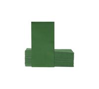 VelaHub Soft Point - Lot de 50 serviettes de table jetables de qualité supérieure - Pliage 1/8-39 x 38 cm - Vert