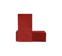 VelaHub Soft Point - Lot de 50 serviettes de table jetables de qualité supérieure - Pliage 1/8 - Bordeaux - 39 x 38 cm