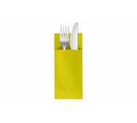 VelaHub Soft Point Lot de 50 serviettes jetables, de qualité supérieure, 32 x 38 cm, vert citron