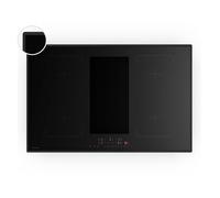 Klarstein Plaque à induction Velaire Flex 80 cm 4 zones Flex Hotte intégrée 8400W Tactile Noir