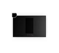 Velaire Flex Plaque à induction avec Hotte aspirante intégrée 80 cm minimaliste puissante 8400W Noir