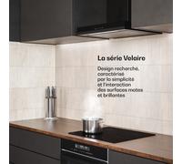 Velaire hotte aspirante | Élégante, minimaliste, puissante | Classe énergétique A++ | 600 m³/h | 60 cm A++