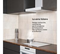 Velaire hotte de cuisine | Élégante, minimaliste, puissante | Classe énergétique A++ | 600 m³/h | 60 cm A++