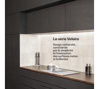 Velaire plaque à induction avec hotte aspirante | 4 foyers | 8400 W | 80 cm