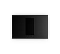 Klarstein Plaque à induction Velaire – 80 cm, hotte intégrée, 4 zones, 8400 W, noir