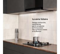 Velaire plaque de cuisson gaz + hotte cheminée Velaire | Minimaliste & Élégant | 60 cm
