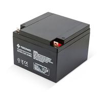 Velamp 23734 Batterie rechargeable au plomb, connexions Faston, 12V 26Ah. Idéal pour les lumières de secours, les systèmes de vidéosurveillance, les alimentations sans coupure, les loisirs, Noir