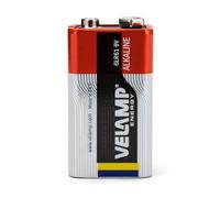 Velamp 6LR61/1BP Batterie 6LR61 Transistor 9V BL, Rouge