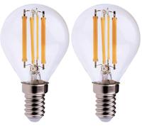 Velamp Ampoule à filament LED, Mini-sphérique P45, 6W / 806lm, culot E14, 4000K (Lot de 2)