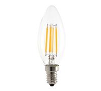 Velamp Ampoule à filament LED, Olive C35, 4W / 470lm, culot E14, 2700K