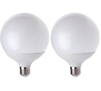 Velamp Ampoule LED SMD, globe G120, 20W/2500lm, culot E27, 4000K (Lot de 2)
