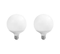 Velamp Ampoule LED SMD, globe G125, 24W/2500lm, culot E27, 6500K (Lot de 2)