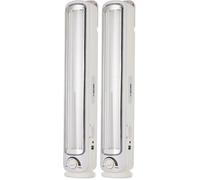 Velamp BIG TWIX : Lanterne rechargeable anti black-out 2 tubes LED, 500lm, dimmable. 43 cm (Lot de 2)