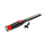 Velamp BLACKMAN : Lampe de travail rechargeable extra plate LED COB 3W avec socle magnétique pivotant