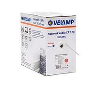 Velamp Câble Ethernet 305m, Câble Reseau LAN, Câble Ethernet CAT5E Haut Debit Pour Internet Rapide, Câble en Vrac FTP CCA, Certifié CPR (Eca)