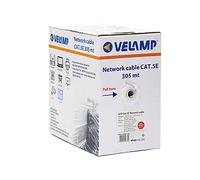 Velamp Câble Ethernet 305m, Câble Reseau LAN, Câble Ethernet Cat5E Haut Debit Pour Internet Rapide, Câble en Vrac UTP CCA, Certifié CPR (Eca)