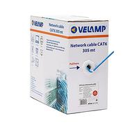 Velamp Câble Ethernet 305m, Câble Reseau LAN, Câble Ethernet Cat6 Haut Debit Pour Internet Rapide, Câble en Vrac FTP CCA, Certifié CPR (Eca)