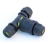 Velamp CIP682 Boîte de Jonction pour extérieur IP68 Imperméable électriques. Boîtier de Raccordement 3 Voies. Connecteur pour Câbles H05RN-F 3G1,5 mm2 Max, Noir