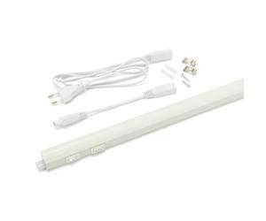 Velamp Durandal Réglette LED sous armoire 4W - 450 lumens - 3 couleurs de lumière sélectionnables 3000K/4000K/6500K - Avec interrupteur et câble 120 cm, extensible jusqu'à 120 W