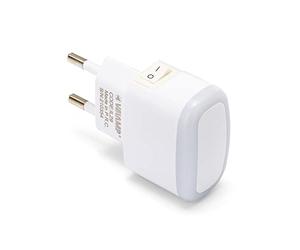 VELAMP FROOT IL29 - Veilleuse Prise Electrique avec Interrupteur ON/OFF, Veilleuse Enfant, Adulte, Bebe - Lampe LED de Chevet, Chambres, Cuisines, Salon avec Luminosité 4000K Diffuse, 30 Lumen (0.3W)
