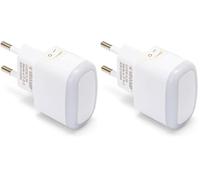 Velamp FROOT: veilleuse LED avec interrupteur ON/OFF. Blanc (Lot de 2)